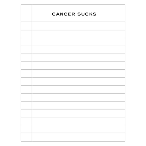 Cancer Sucks Notepad