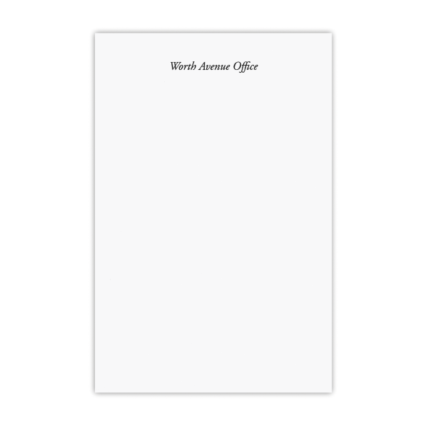 WORTH AVENUE OFFICE Notepad